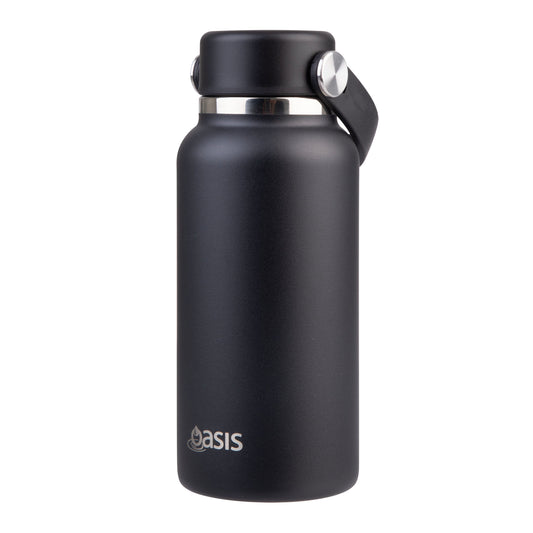Oasis 'Mini' Drink Bottle S/S Double Walled 300ml | Black