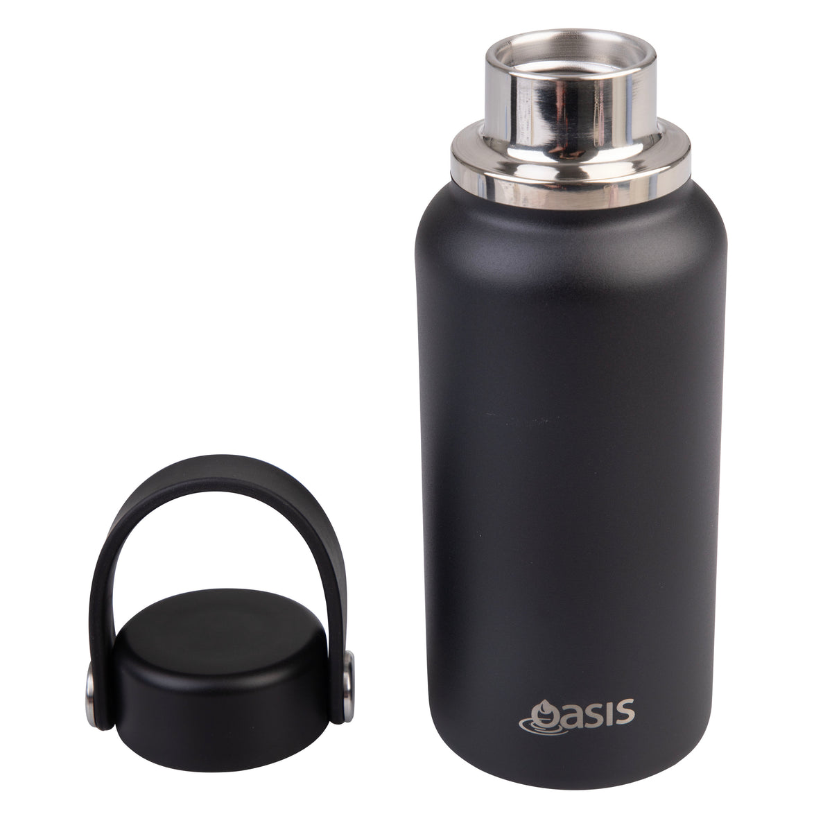 Oasis 'Mini' Drink Bottle S/S Double Walled 300ml | Black