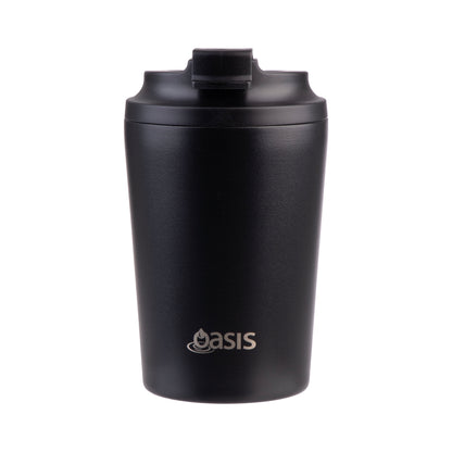 Ceramic Lined S/S Double Wall Coffee Cup | Black 235ml