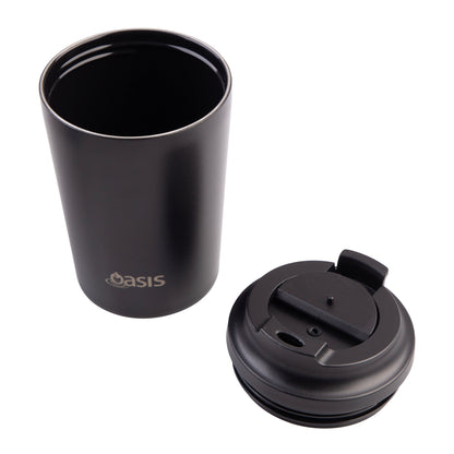 Ceramic Lined S/S Double Wall Coffee Cup | Black 235ml