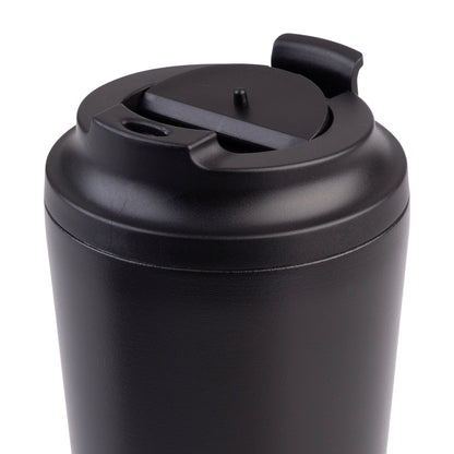 Ceramic Lined S/S Double Wall Coffee Cup | Black 235ml