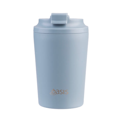 Ceramic Lined S/S Double Wall Coffee Cup | Hazy Blue 235ml