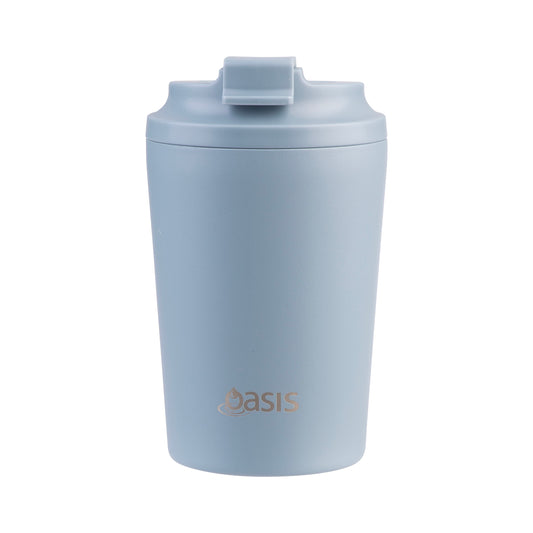 Ceramic Lined S/S Double Wall Coffee Cup | Hazy Blue 235ml