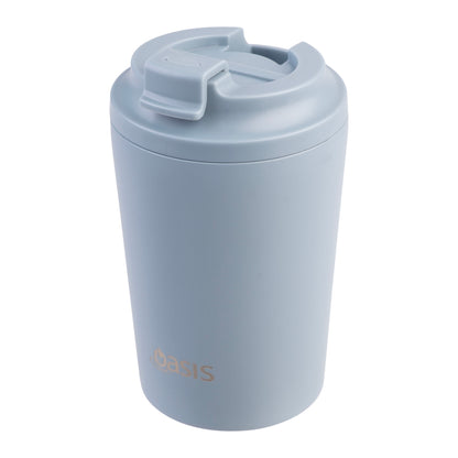 Ceramic Lined S/S Double Wall Coffee Cup | Hazy Blue 235ml