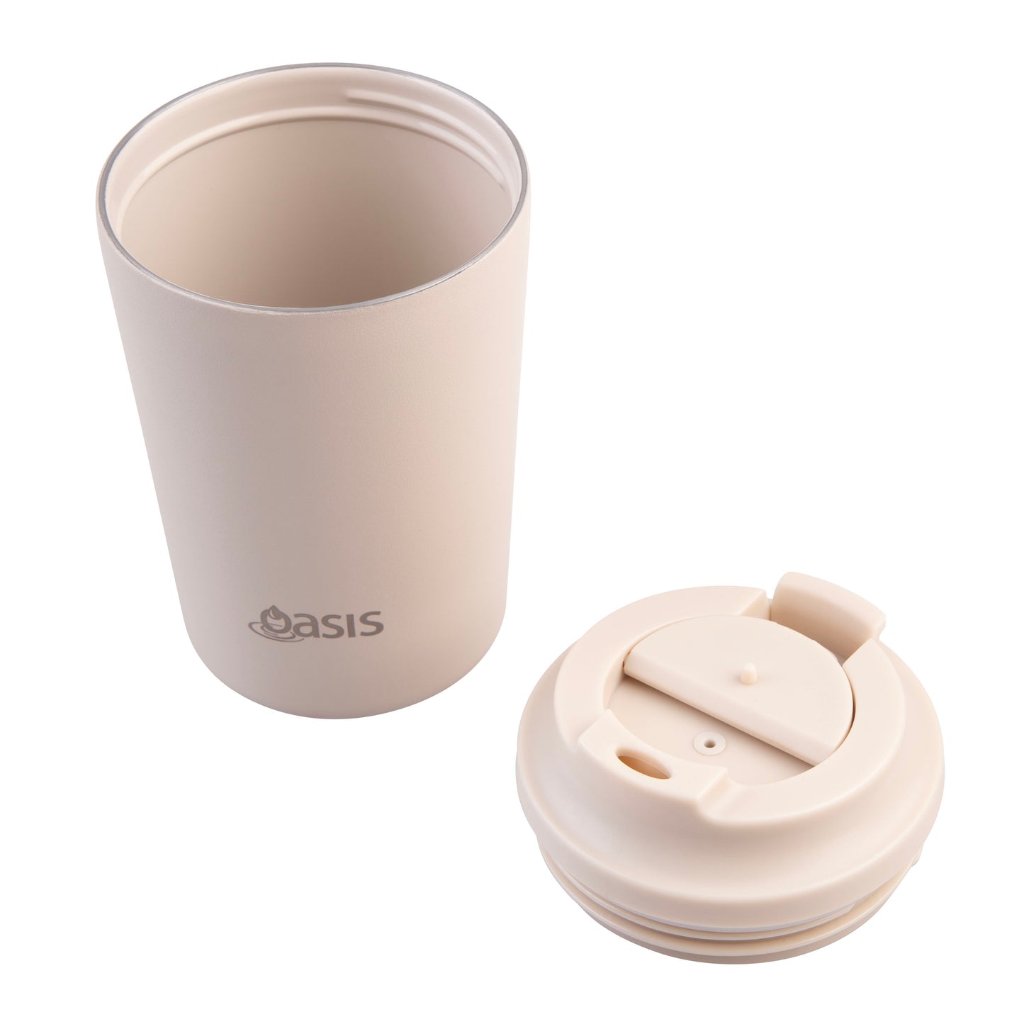 Ceramic Lined S/S Double Wall Coffee Cup | Oat 235ml