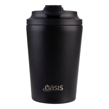 Ceramic Lined S/S Double Wall Coffee Cup | Black 360ml