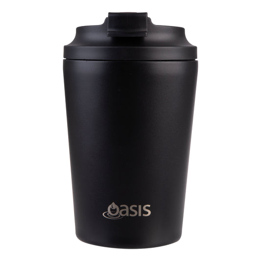 Ceramic Lined S/S Double Wall Coffee Cup | Black 360ml