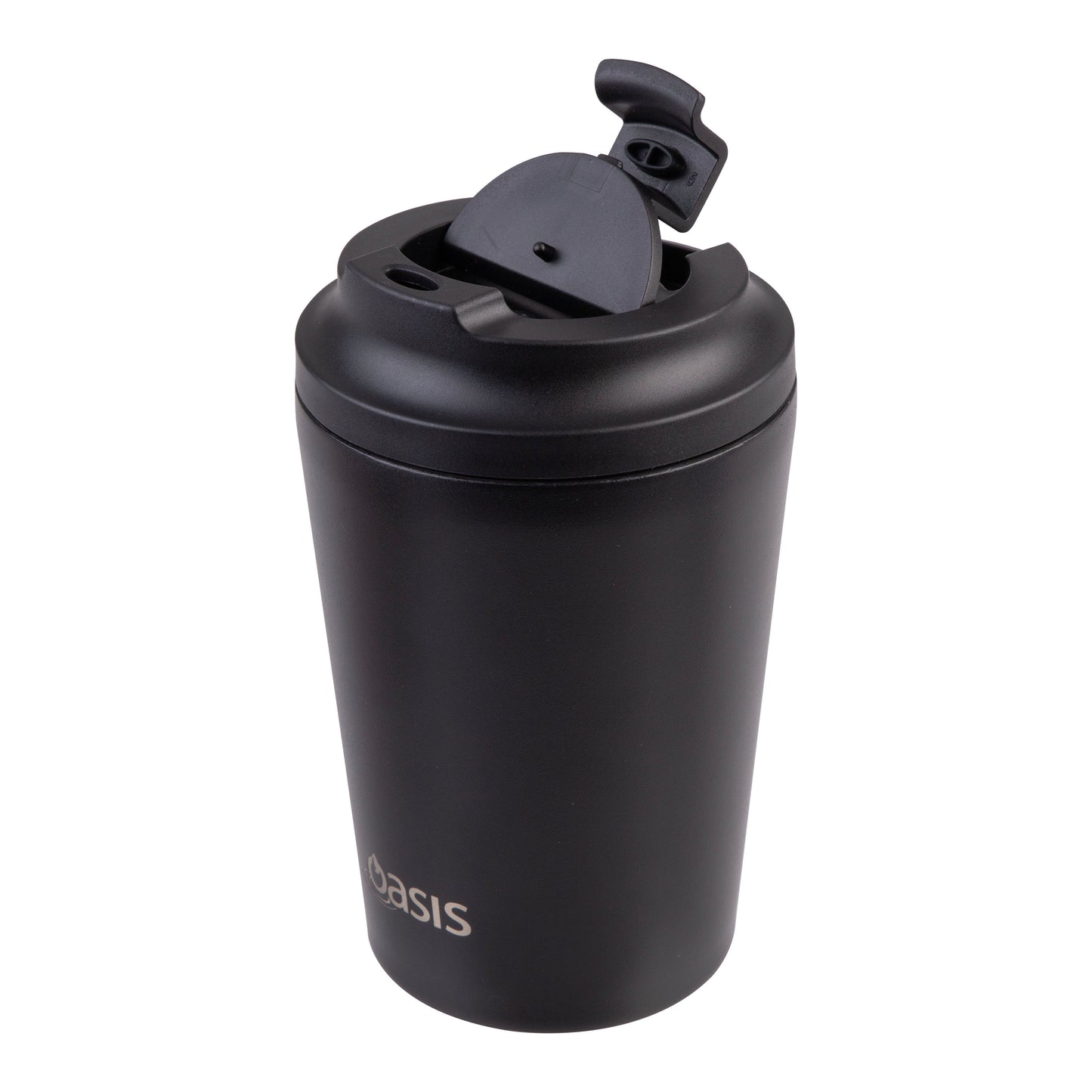 Ceramic Lined S/S Double Wall Coffee Cup | Black 360ml