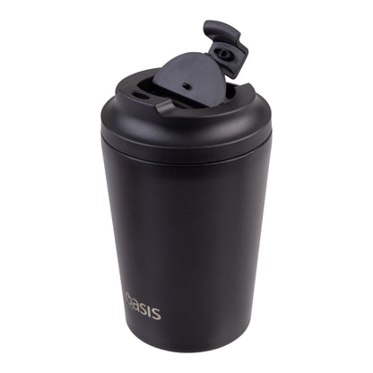 Ceramic Lined S/S Double Wall Coffee Cup | Black 360ml