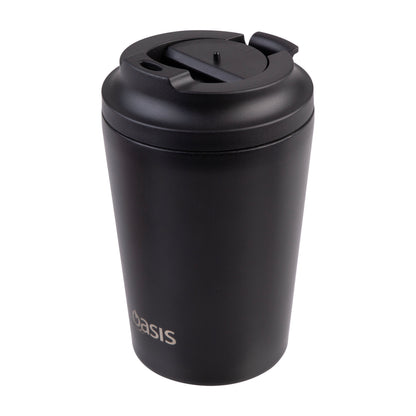 Ceramic Lined S/S Double Wall Coffee Cup | Black 360ml