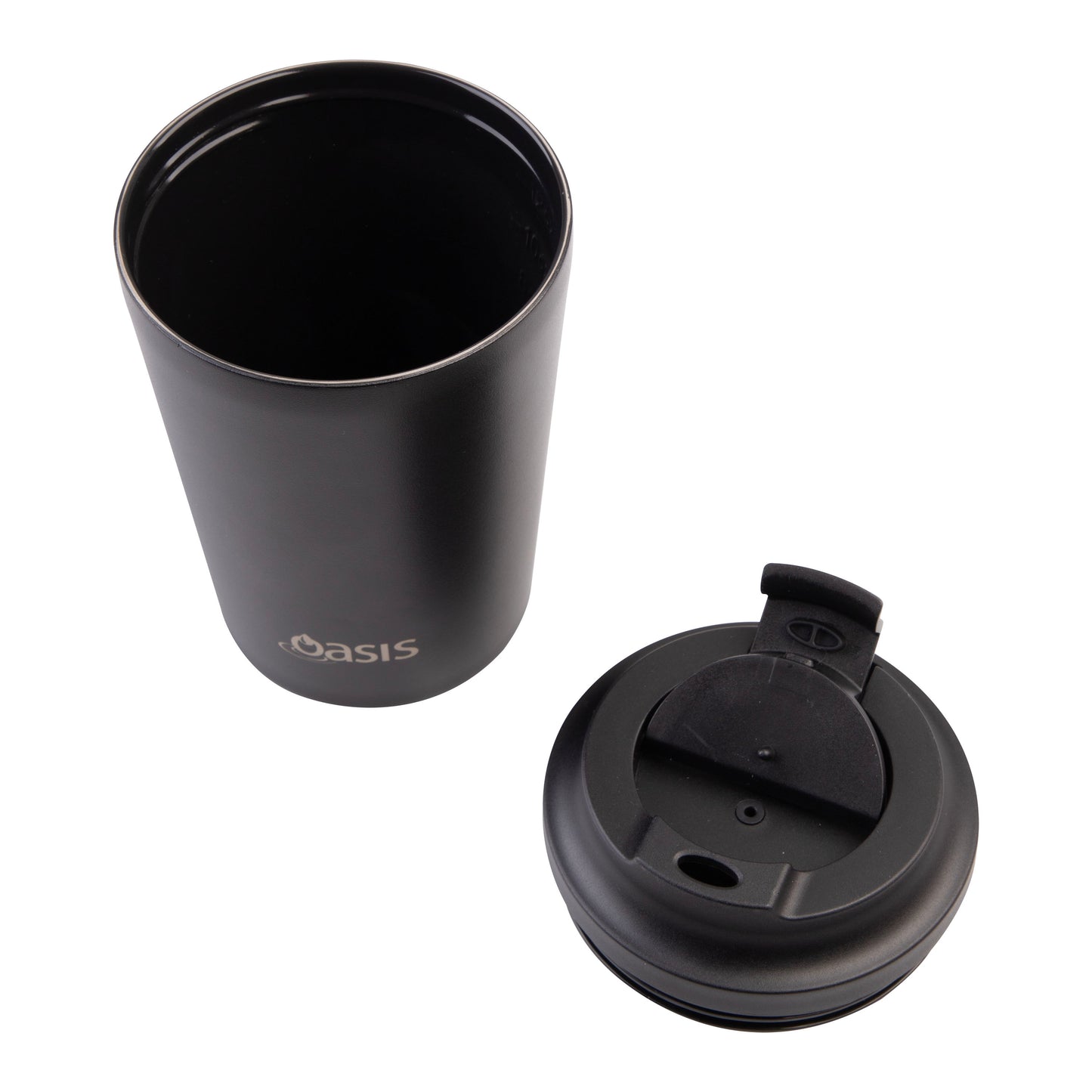 Ceramic Lined S/S Double Wall Coffee Cup | Black 360ml