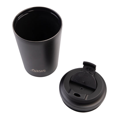 Ceramic Lined S/S Double Wall Coffee Cup | Black 360ml