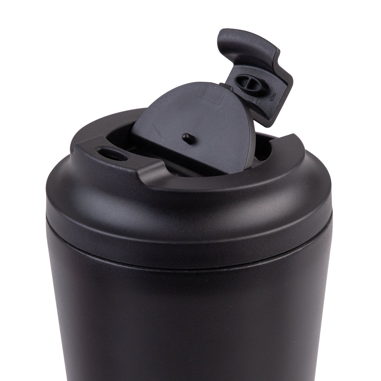 Ceramic Lined S/S Double Wall Coffee Cup | Black 360ml
