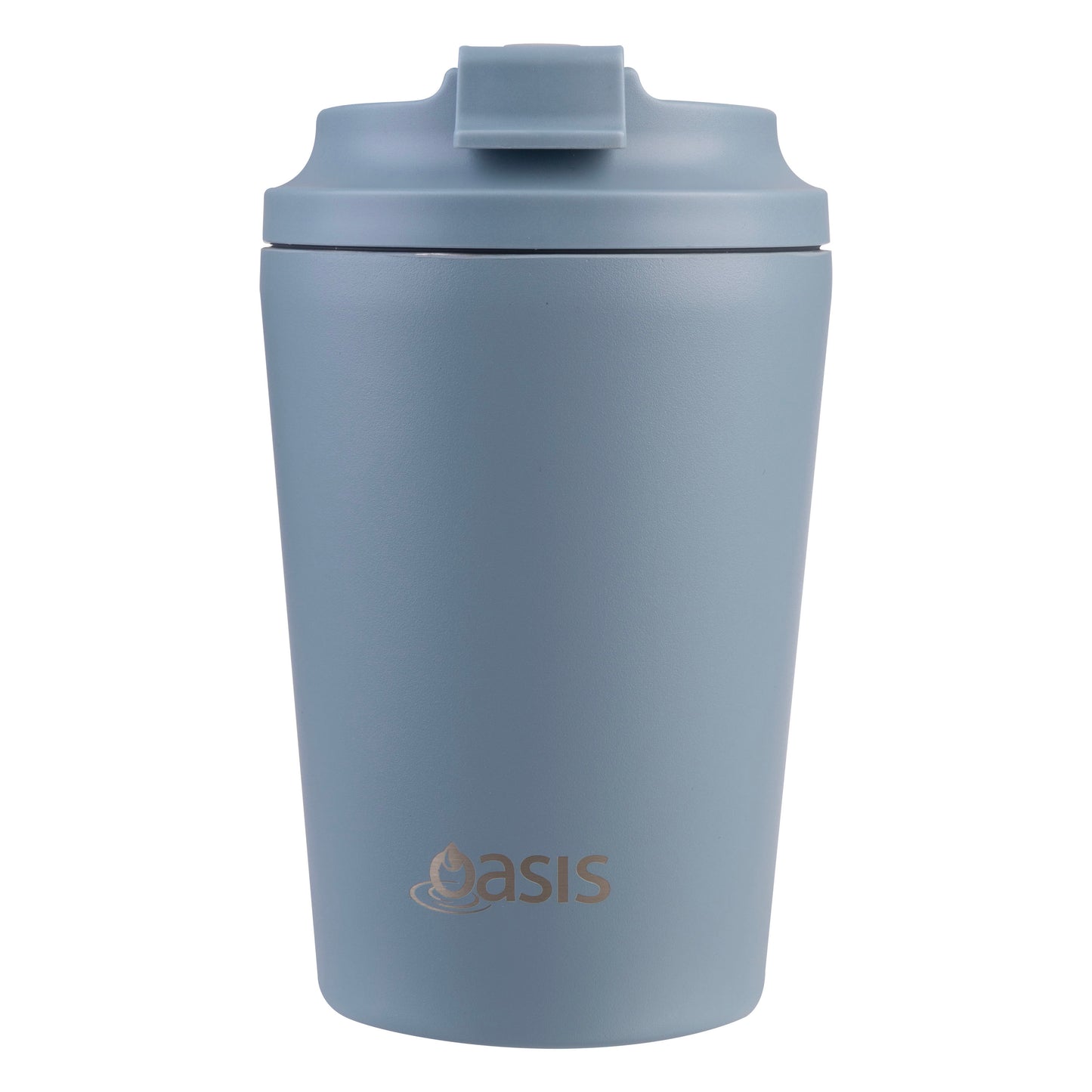 Ceramic Lined S/S Double Wall Coffee Cup | Hazy Blue 360ml
