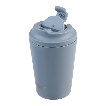 Ceramic Lined S/S Double Wall Coffee Cup | Hazy Blue 360ml