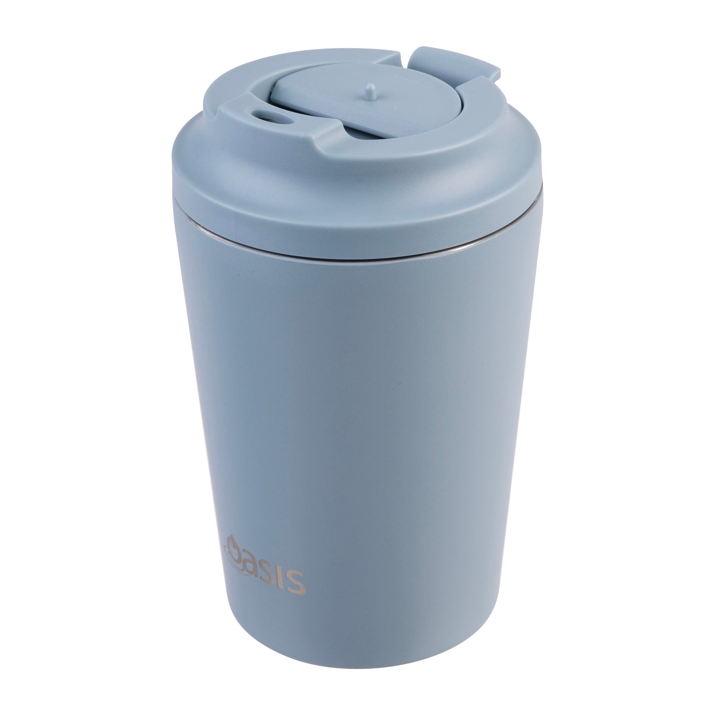 Ceramic Lined S/S Double Wall Coffee Cup | Hazy Blue 360ml