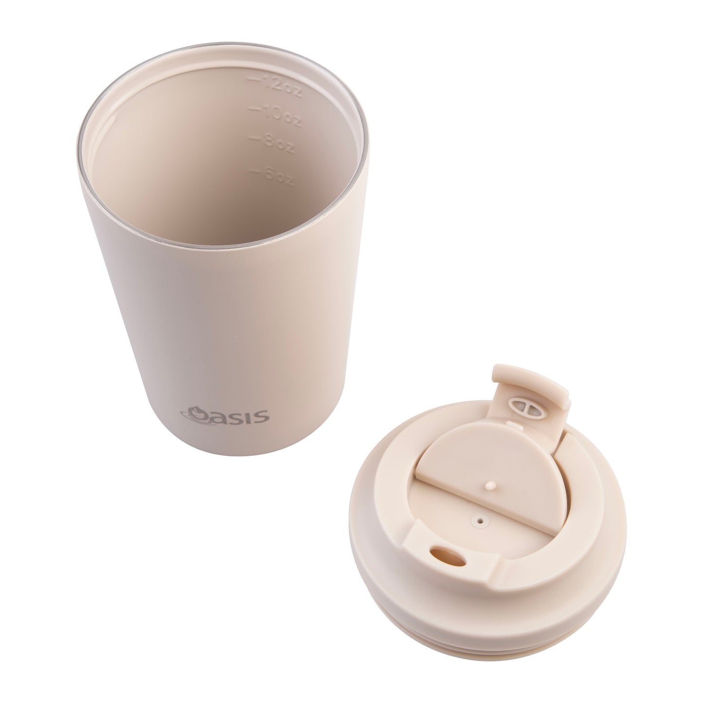 Ceramic Lined S/S Double Wall Coffee Cup | Oat 360ml