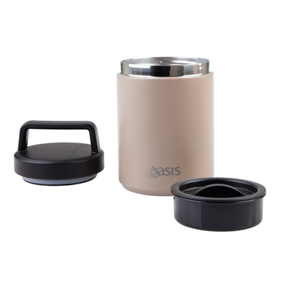 Insulated Food Flask with Handle | Latte 480ml