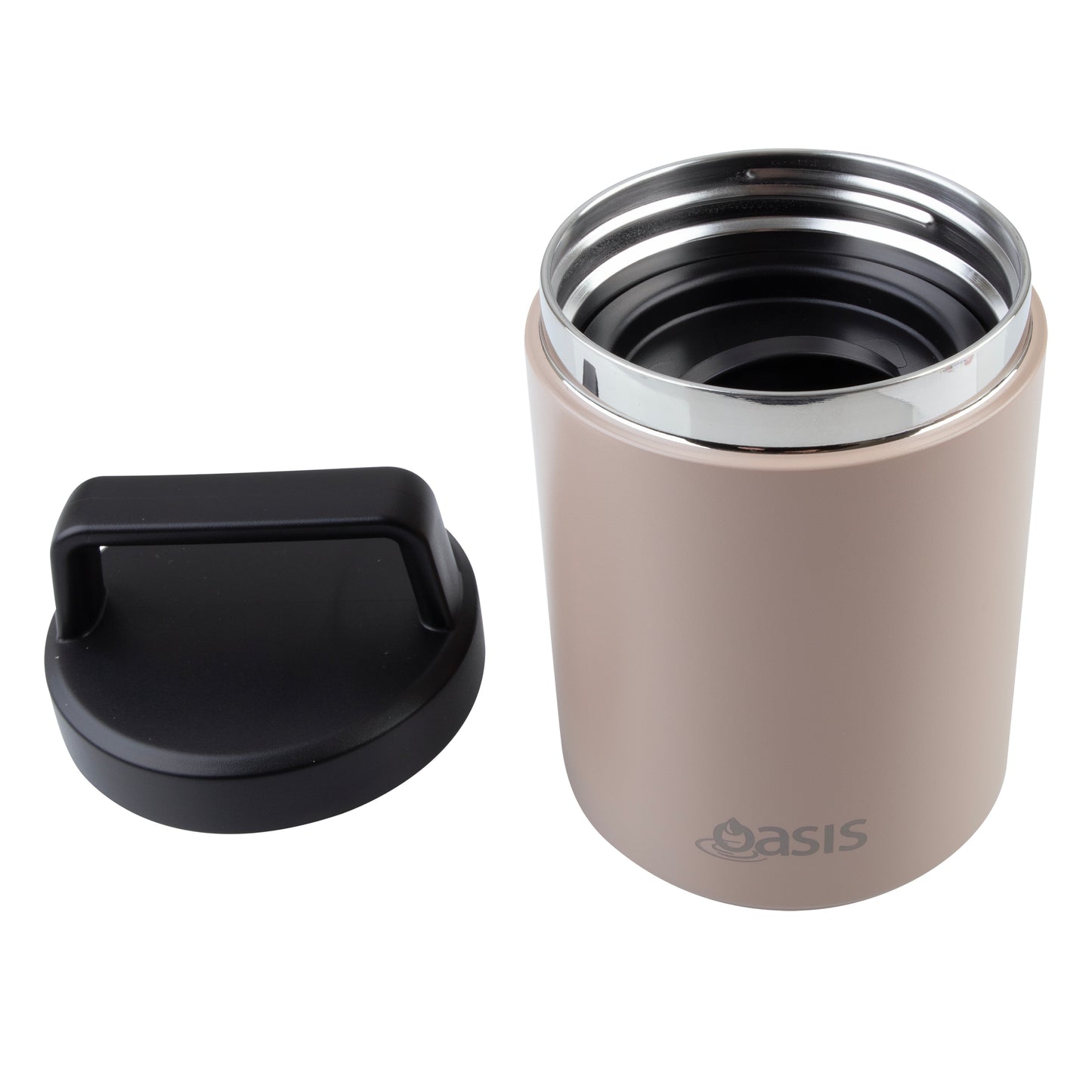 Insulated Food Flask with Handle | Latte 480ml