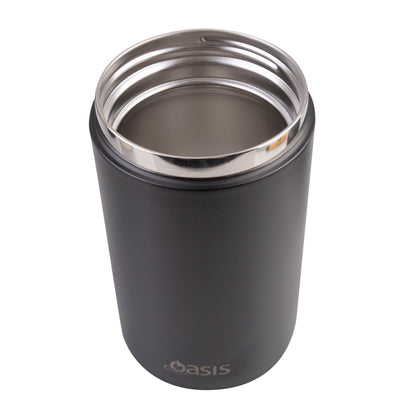 Insulated Food Flask with Handle | Black 700ml