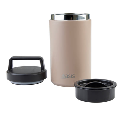 Insulated Food Flask with Handle | Latte 700ml