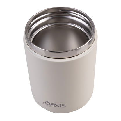 Insulated Food Flask with Handle & Spoon | Alabaster 480ml