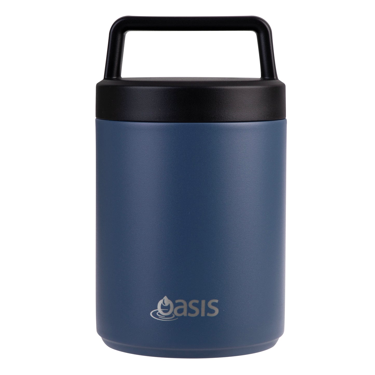 Insulated Food Flask with Handle & Spoon | Indigo 480ml