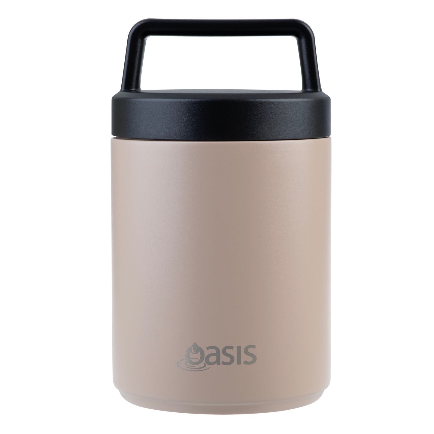 Insulated Food Flask with Handle & Spoon | Latte 480ml