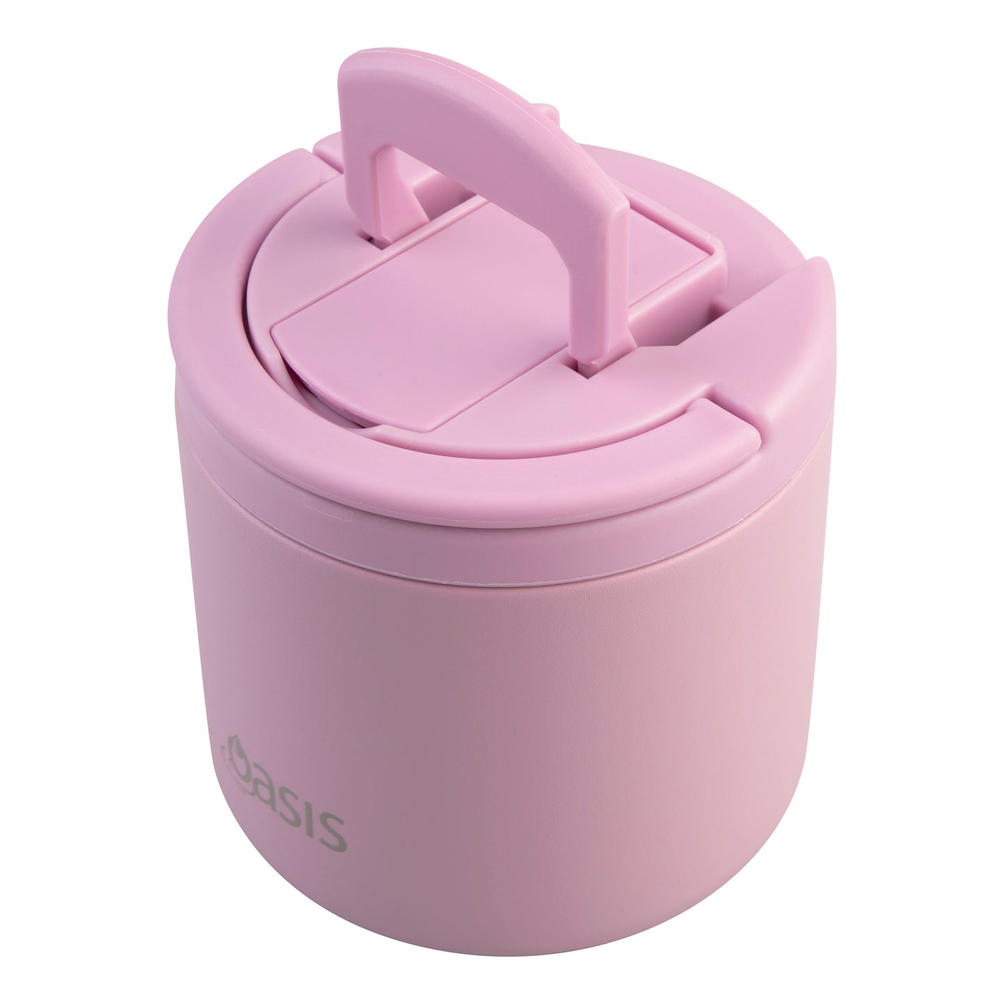 Double Wall S/S Insulated Food Flask w/Quick Release Lid & Spork | Blush 550ml