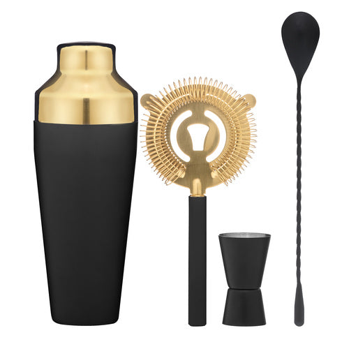 Tiffany Black Cocktail Shaker Set