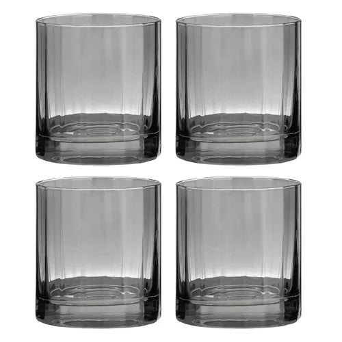 Ava Whiskey Glasses | Charcoal