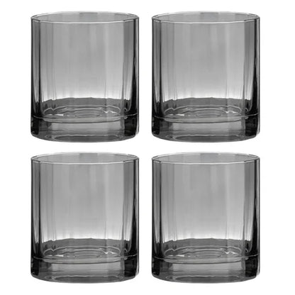 Ava Whiskey Glasses | Charcoal