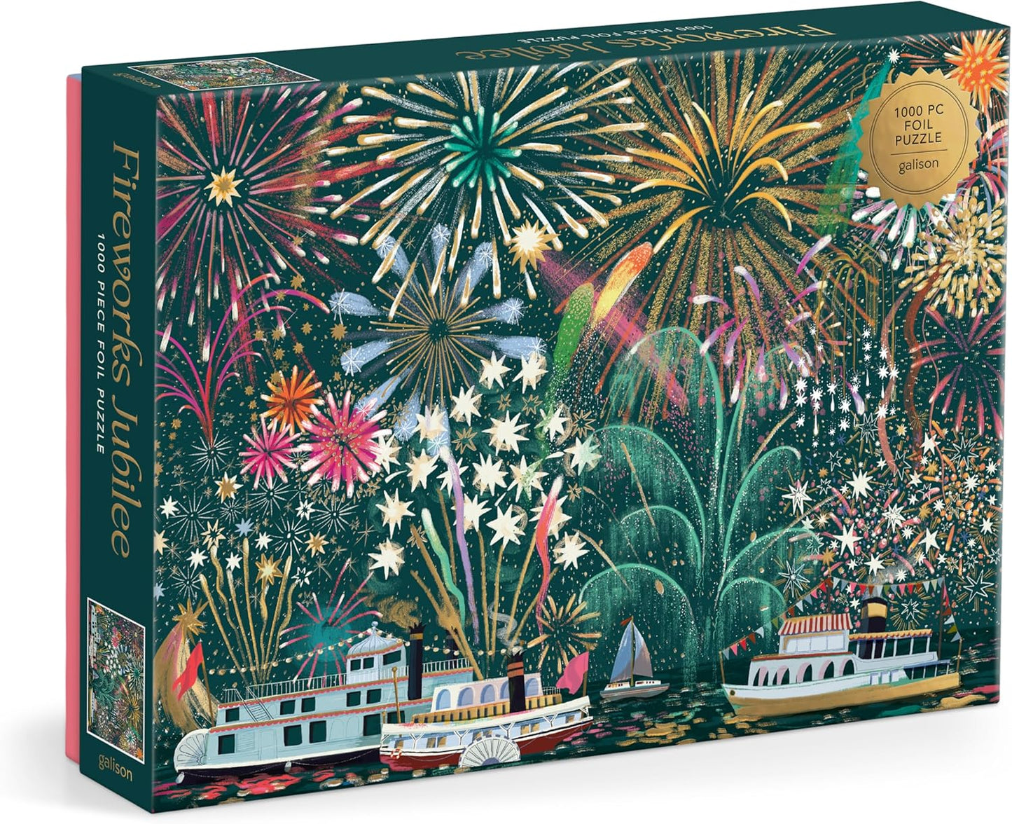 Galison Fireworks Jubilee Foil Puzzle 1000pc