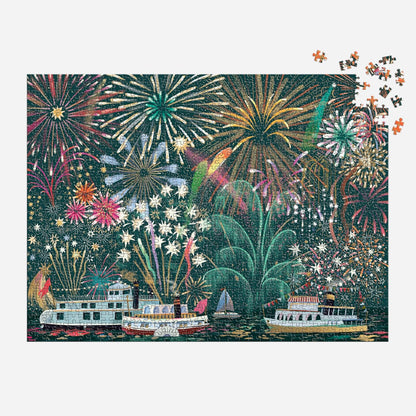 Galison Fireworks Jubilee Foil Puzzle 1000pc