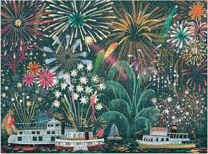 Galison Fireworks Jubilee Foil Puzzle 1000pc