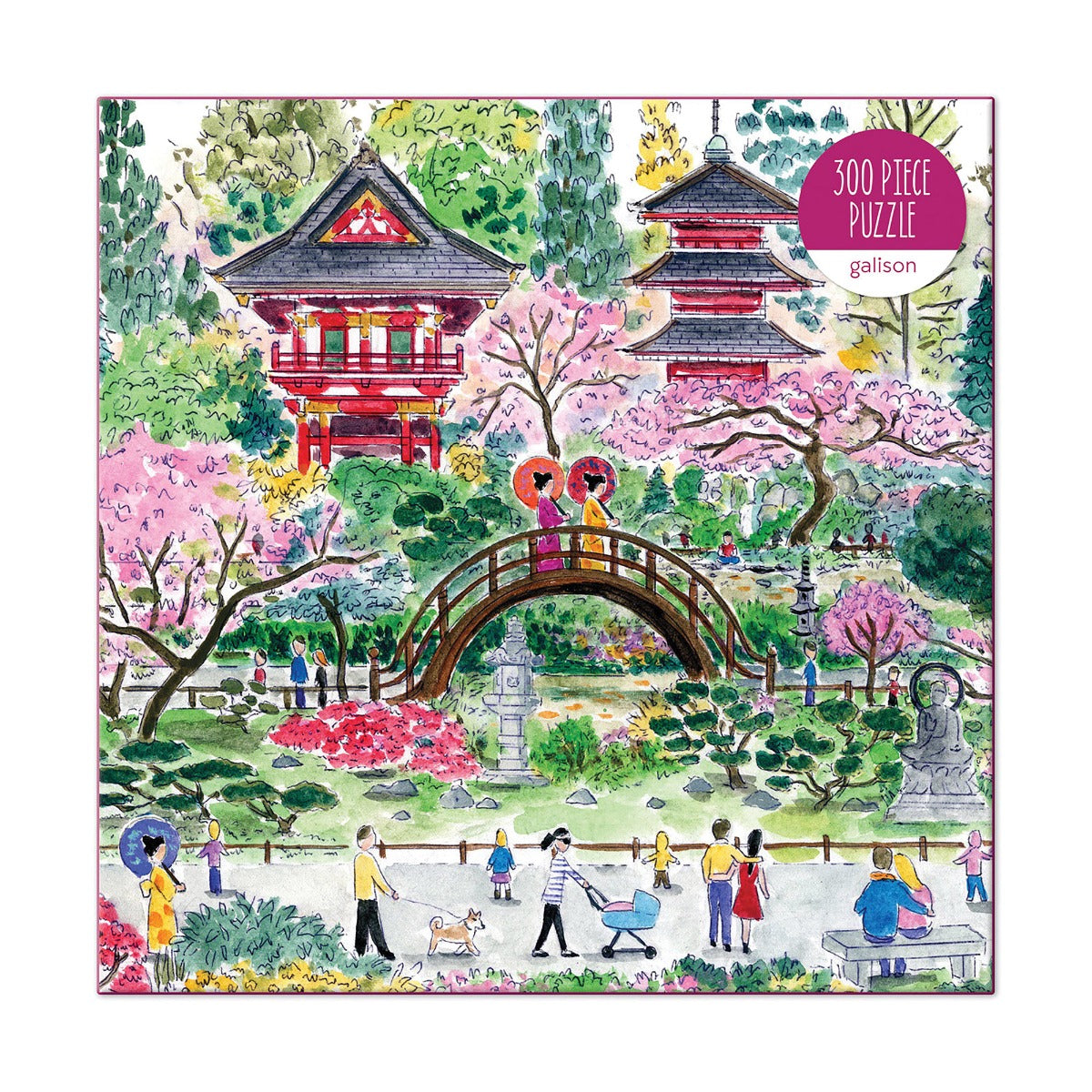Galison Michael Storrings Japanese Tea Garden Puzzle 300pc