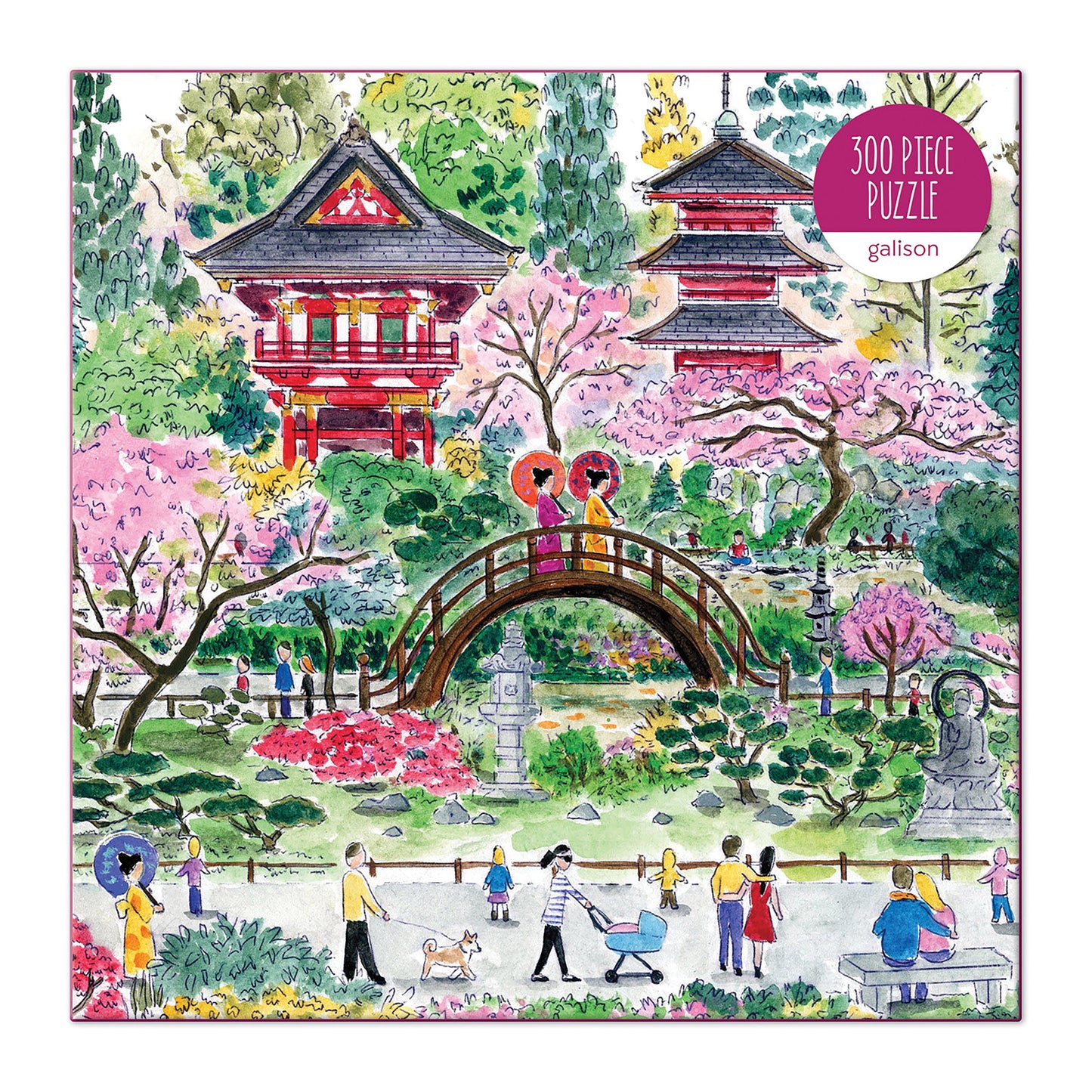 Galison Michael Storrings Japanese Tea Garden Puzzle 300pc