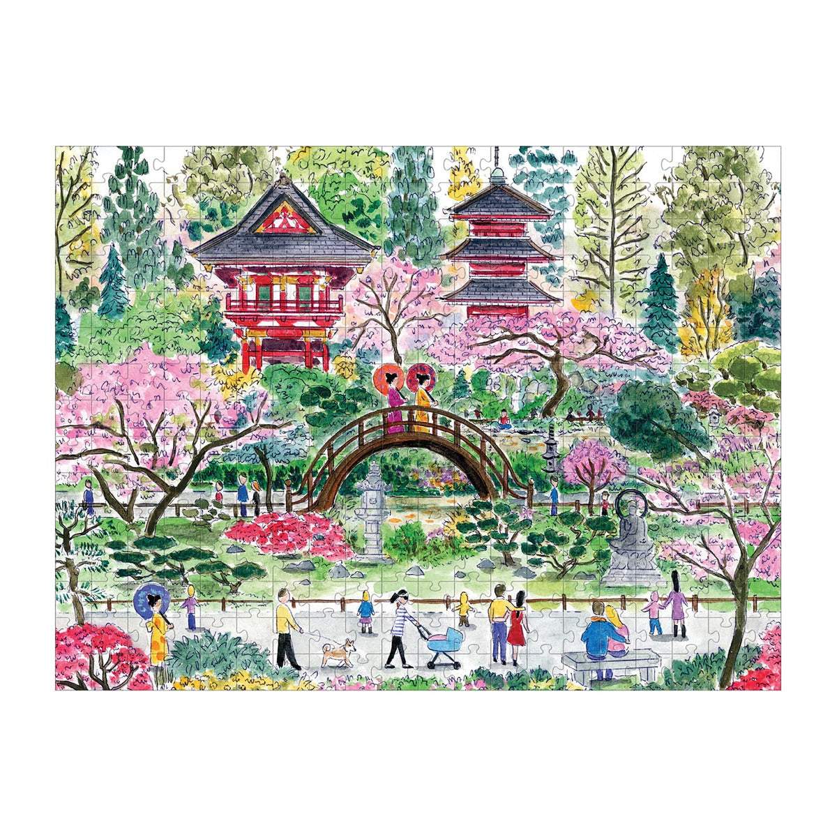 Galison Michael Storrings Japanese Tea Garden Puzzle 300pc