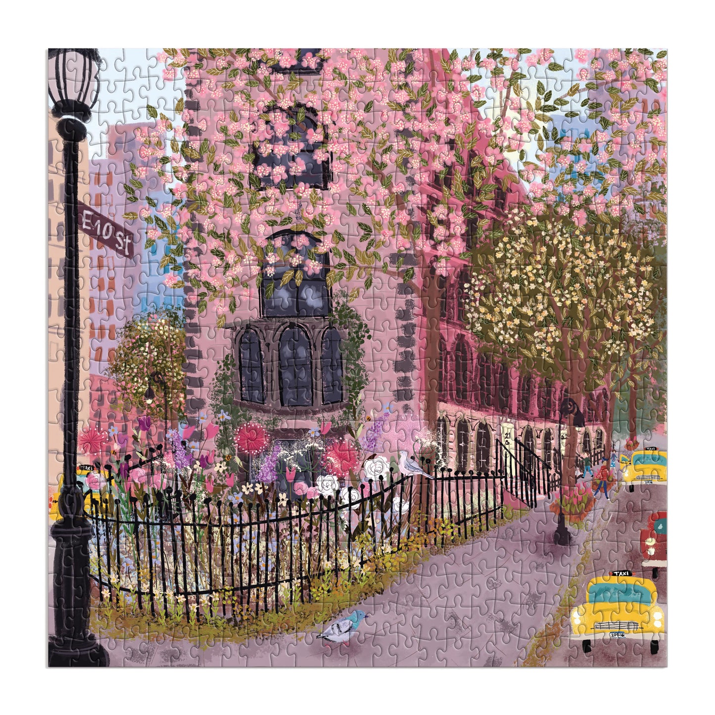 Galison Joy Laforme Blooming Streets Puzzle 500pc