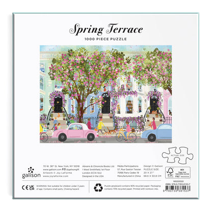 Galison Joy Laforme Spring Terrace Puzzle 1000pc