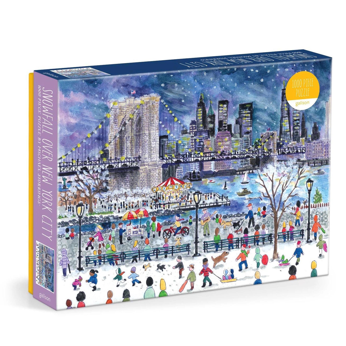 Galison Michael Storrings NYC Snowfall Puzzle 1000pc