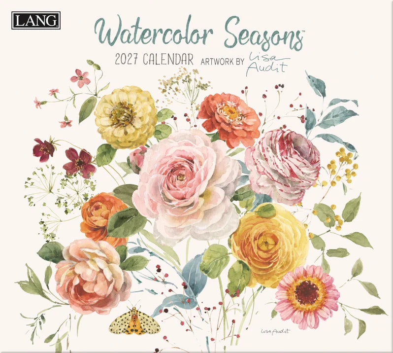 Watercolour Seasons 2027 Wall Calendar