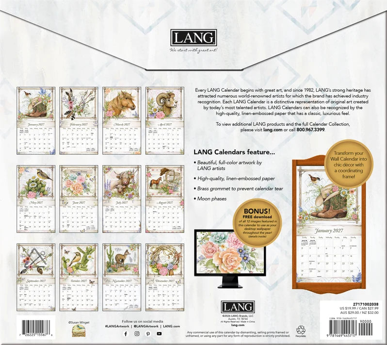 Rosewood Ranch 2027 Wall Calendar