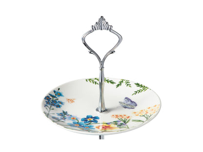 Fluttering Meadow 2 Tier Cake Stand 15/19x26cm