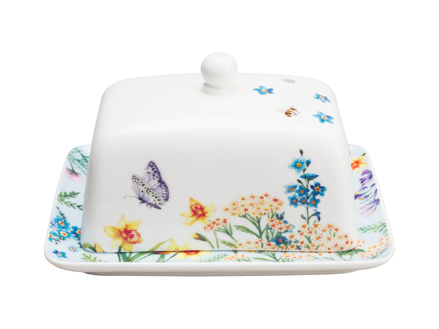 Fluttering Meadow Butter Dish