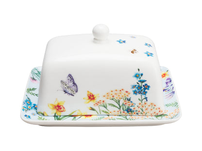Fluttering Meadow Butter Dish
