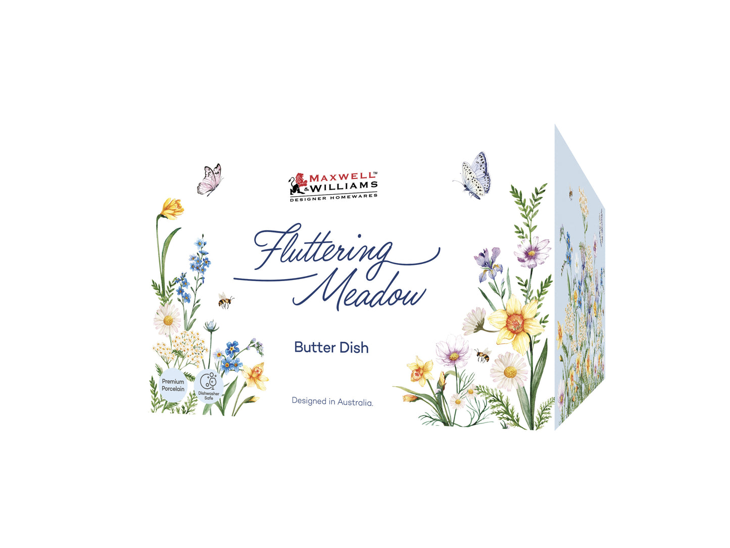 Fluttering Meadow Butter Dish