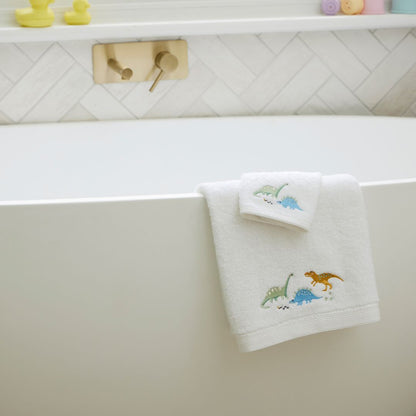 Baby Towel & Washer Set - Dallying Dinosaur