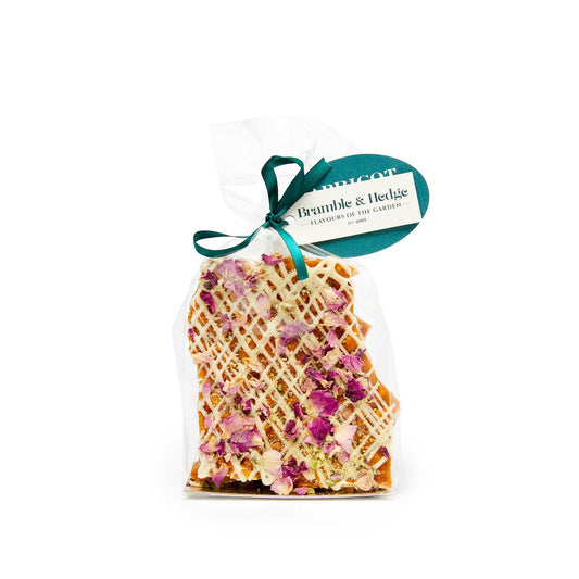 Pistachio, Rose Petal & White Belgian Chocolate Peanut Brittle 200g