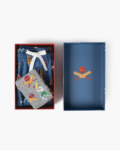 Cricket Batsman Short & Sock Gift Set